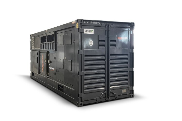 Powermx generators are boxed in standard 20ft containers