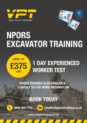 NPORS Excavator Training Brochure