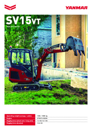 Mini Excavator SV15vt Brochure