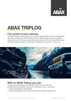 ABAX Vehicle Tracking Brochure