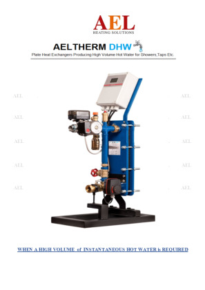 AEL DHW Packaged plate heat exchangers Brochure