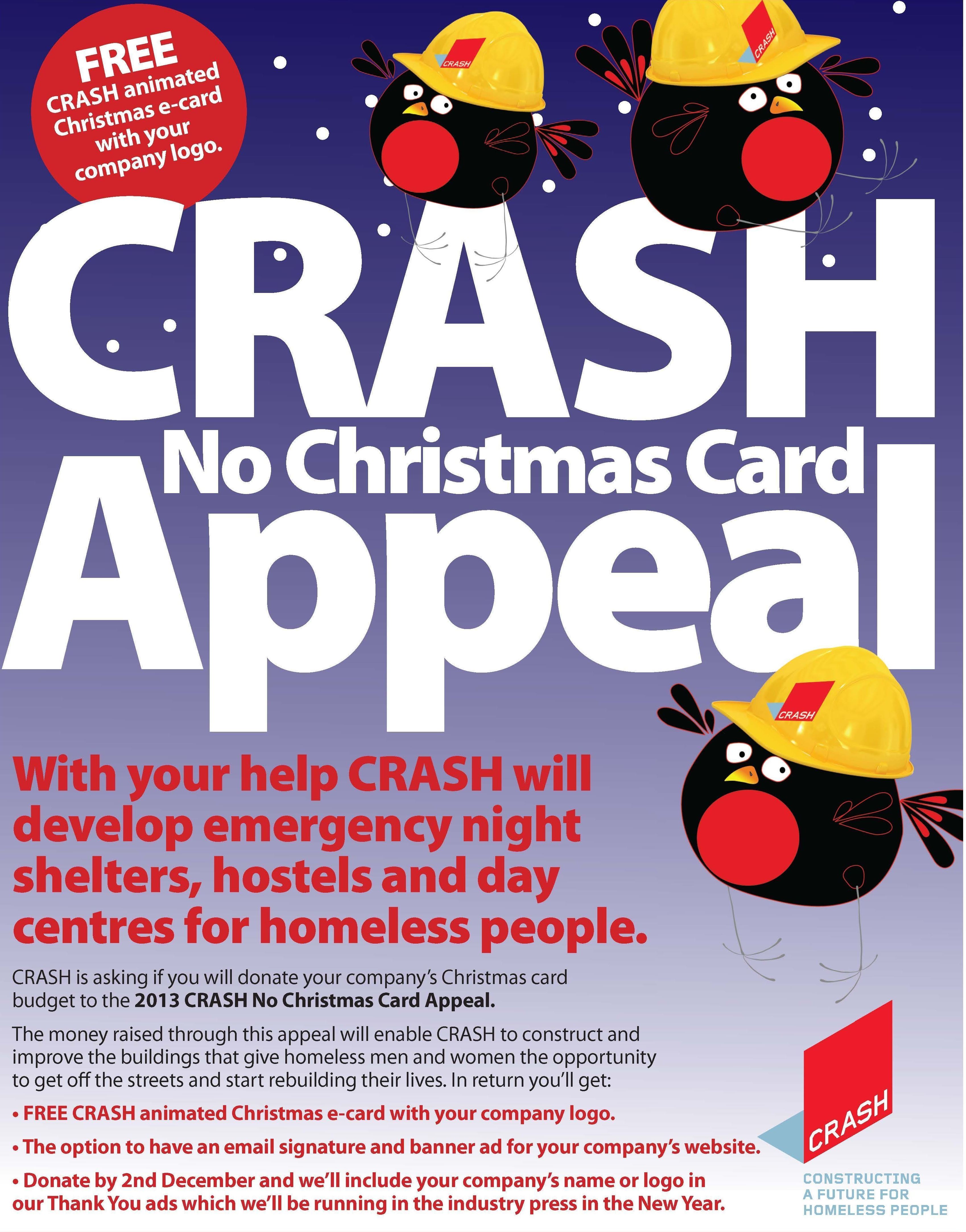 Crash launches No Christmas Card appeal