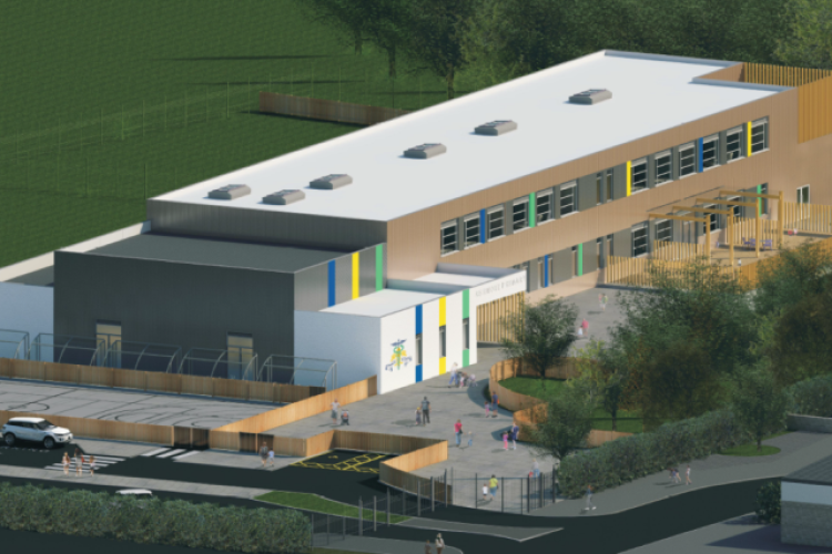 CGI of Ashmole Primary School