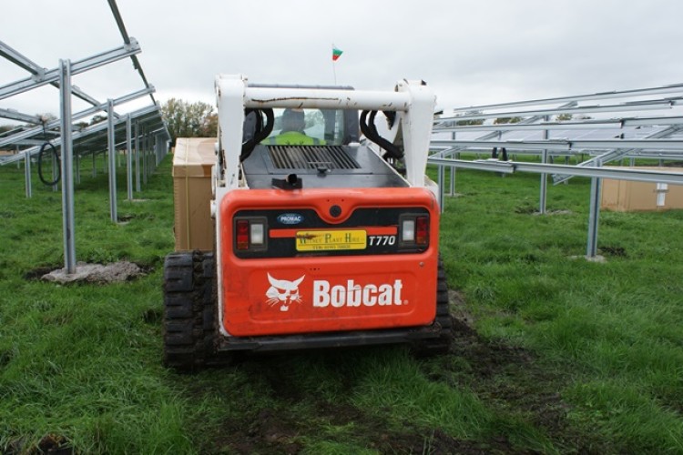 Bobcat T770 on a solar farm