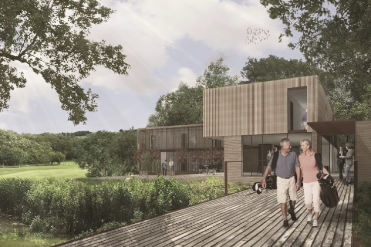 Artist&rsquo;s impression showing the new hotel at Feldon Valley Golf Club. Image courtesy of Design Engine Architects.