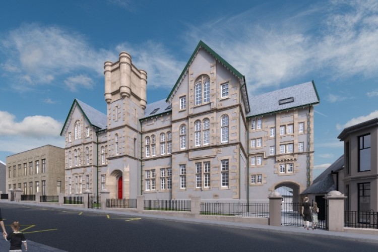 Artist's impression of the refubished and extended Dunoon Primary 