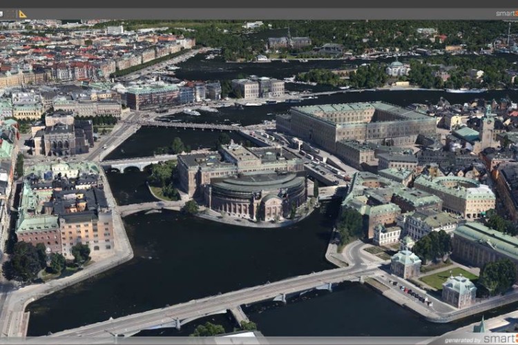 The system has been used to model cities including Stockholm