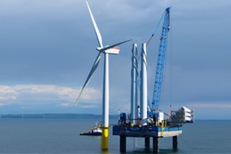 Gwynt y M&ocirc;r wind farm was built by RWE Innogy UK