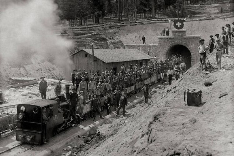 The old tunnel was completed in 1903