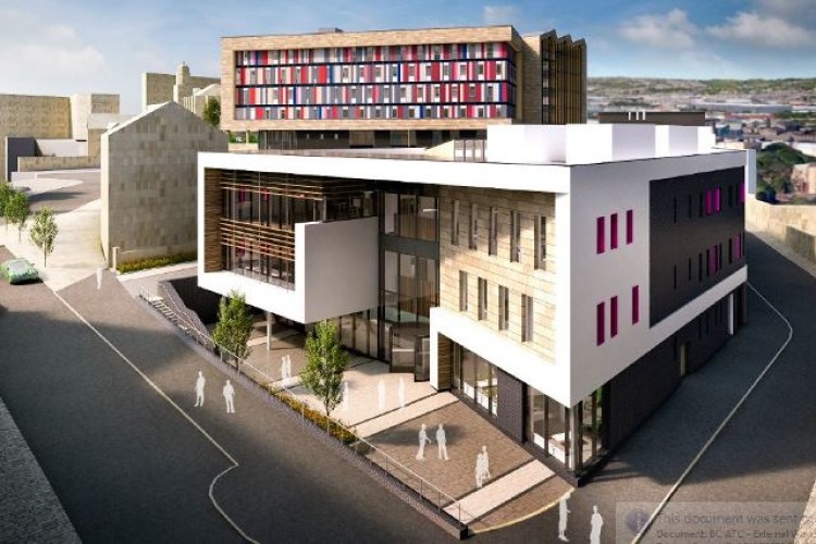 CGI of Bradford College's Advanced Technologies Centre 