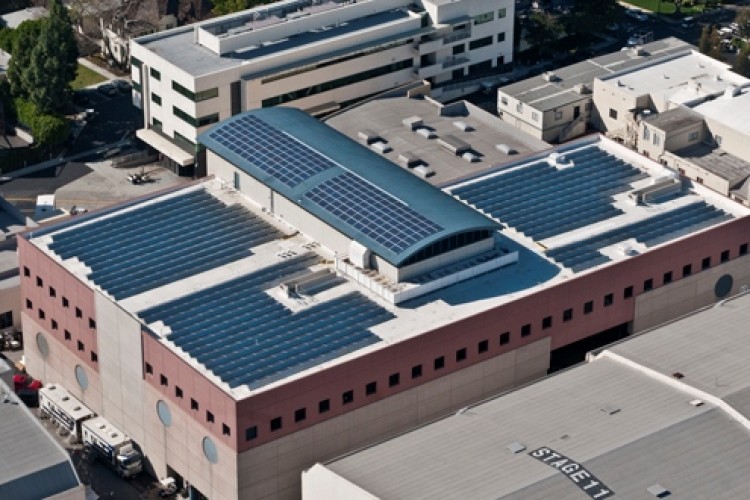 SPI installed solar panels onto the roof of Twentieth Century Fox Motion Picture Studios in Los Angeles