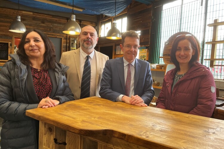 All Saints Action Network chief officer Shobha Asar-Paul,  Wolverhampton councillor Craig Collingswood, West Midlands mayor Andy Street and Rebuild CIC director Debbie Ward 