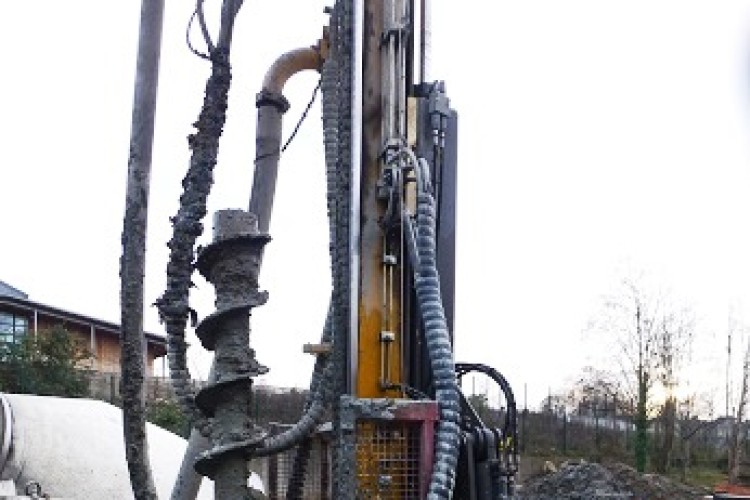 The piling rig that did not have a guard