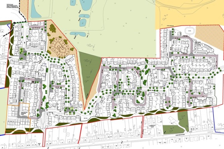 Uphall Station Village site plan