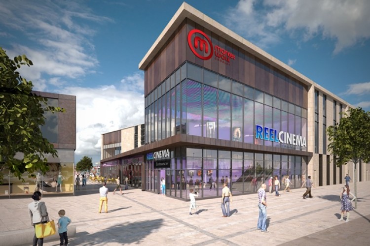 An artist&rsquo;s impression of the Market Walk extension in Chorley