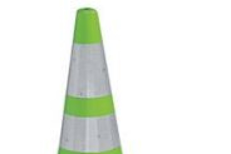 A green cone