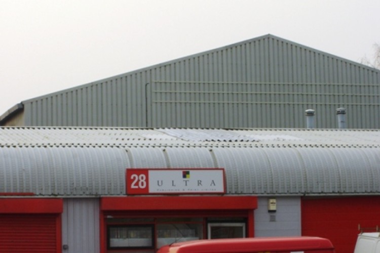 The industrial unit near Warrington