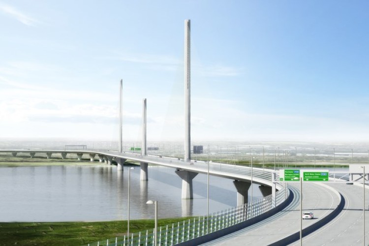 The Mersey Gateway crossing connects Halton and Runcorn