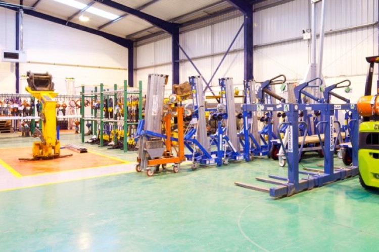 Lifting gear in a new FLG depot