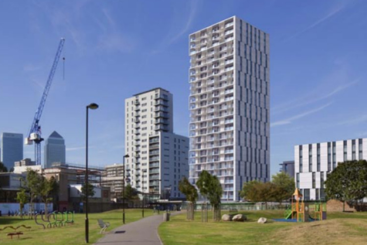 The approved tower block