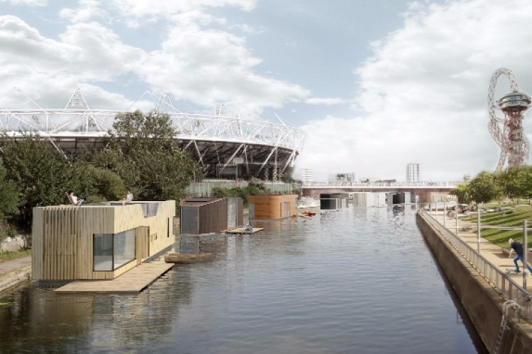 Baca Architects proposes 7,500 fixed-placed floating homes on the city&rsquo;s canal network