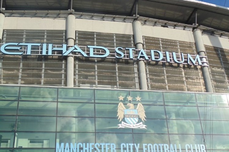 The event takes place at the Etihad Stadium in Manchester