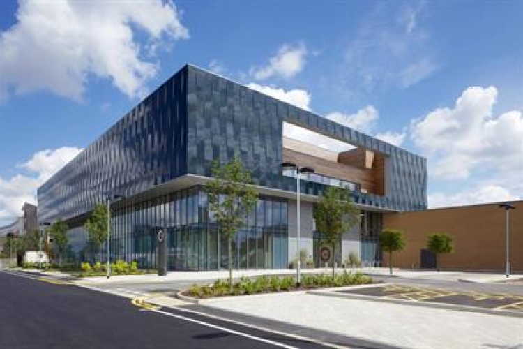 CircleReading hospital, designed by Bryden Wood, used DfMA on 80% of construction, including superstructure, MEP plant and internal fit out. Photo &copy; Bryden Wood