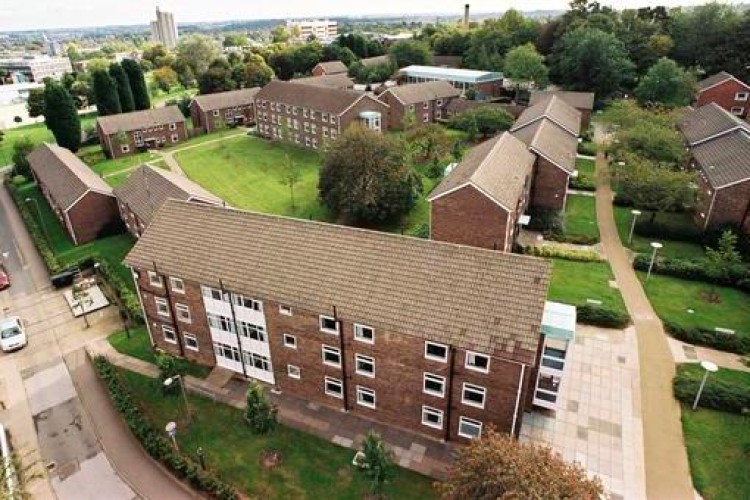 Some of the current student accomodation on the Loughborough campus