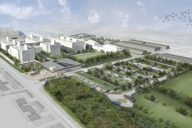 Artists impression of the PHE campus