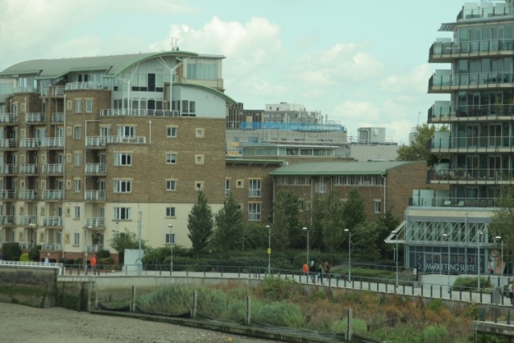 The development site in Battersea