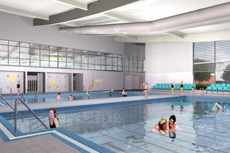 The new Oak Park leisure centre (and below)