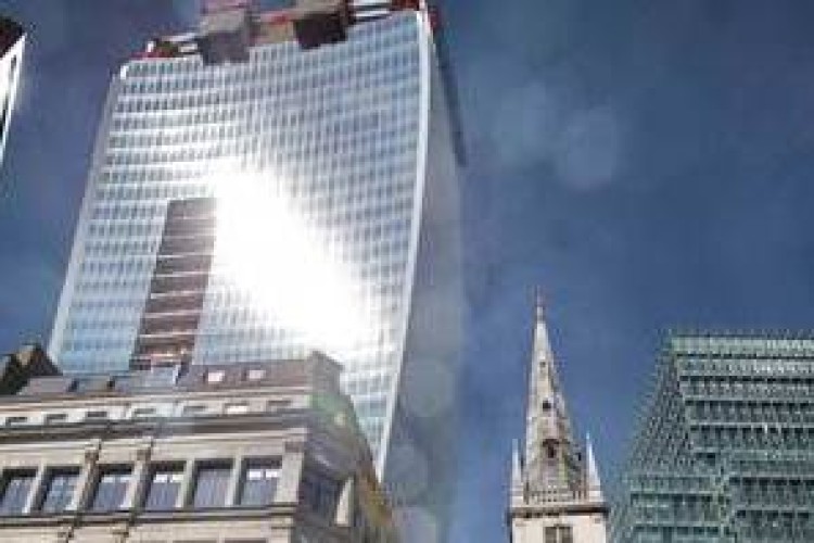 The rays of the sun reflecting off the Walkie-Talkie building caused cars to melt on the streets below