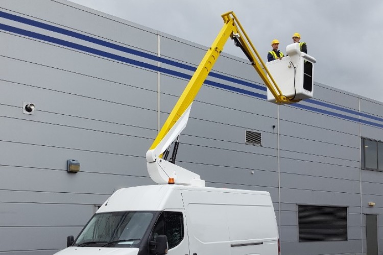 Morclad's Aldercote boom is mounted on an Iveco Daily