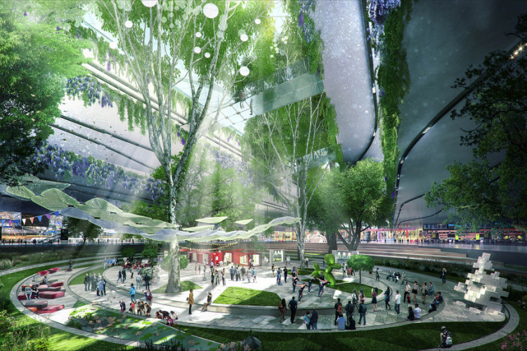 HOK's concept for how Heathrow could look in future