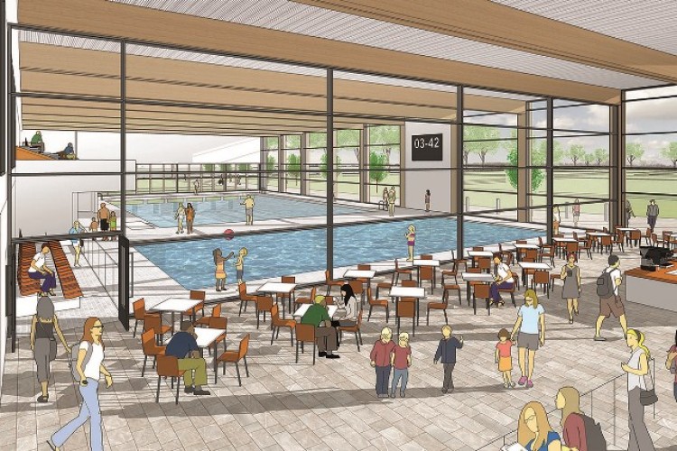 Artist's impression of the new Fleming Park Leisure Centre 