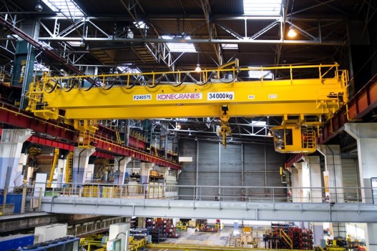 Overhead travelling cranes in industrial applications are the core business of Konecranes