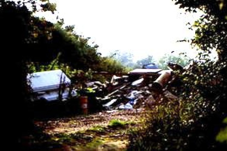 A field in Merriot, near Crewkerne, was used for illegal dumping of waste