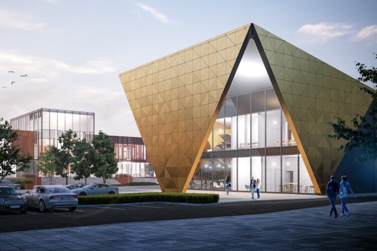 Wrexham University's planned Enterprise, Engineering & Optics Centre 