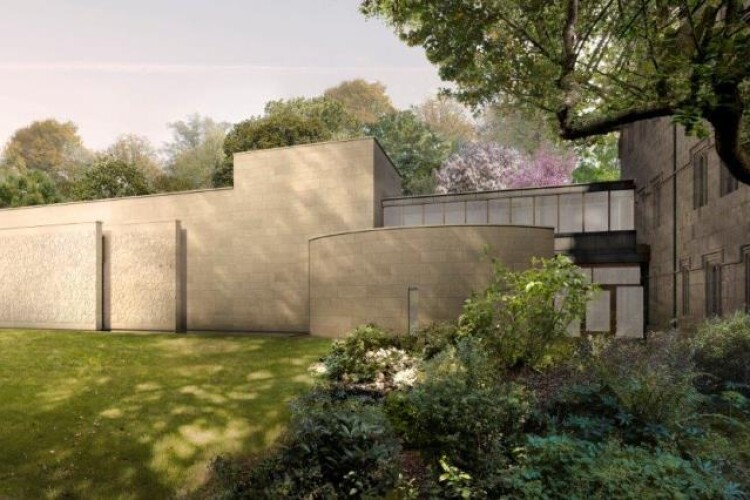 A computer-generated image of the new library and study centre at St John’s College, Oxford