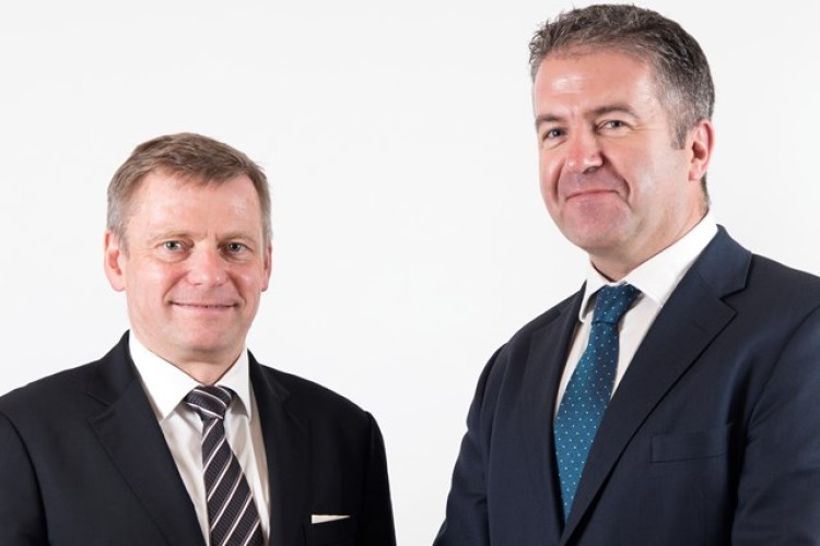 Atkins chief executive Uwe Krueger (left) and Atkins Acuity chief executive Dominic Harvey