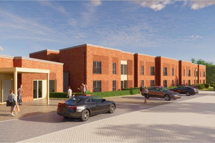 The planned Wigan extra care facility