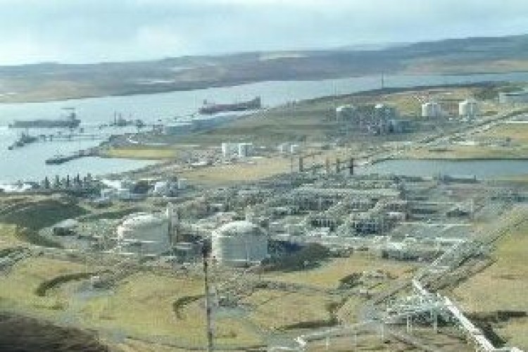 The Sullum Voe oil terminal