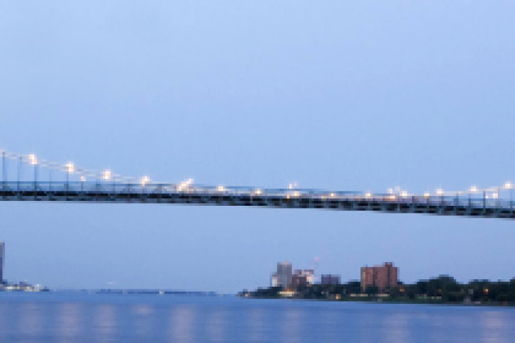 The Ambassador Bridge is the busiest crossing between the USA and Canada.