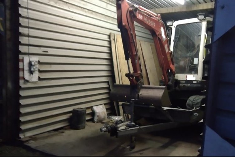 The stolen Kubota was tracked to a Chelmsford lock-up