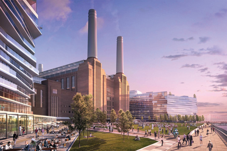The regeneration runs from Battersea Power Station to Vauxhall Bridge