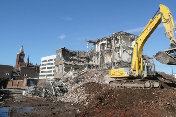Demolition paved the way for Ocon's &pound;50m Crown Place development in Liverpool