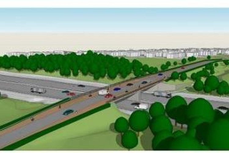 The new bridge will connect to a housing development in Lubbesthorpe 