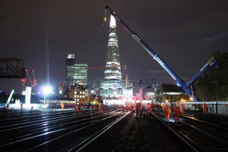 Recent Thameslink work near London Bridge