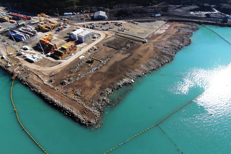 The Littleton Harbour reclamation project is using clean waste from Christchurch demolition projects