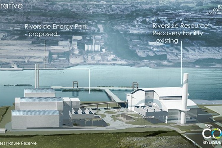 Illustraive view of Riverside Energy Park